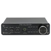 FX Audio D302PRO HIFI Amplifier Headphone AMP USB Coax Optic AUX Input 20Wx2 Support 24Bit 192KHz with Power Supply Black