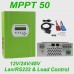 LCD MPPT Solar Charge Controller 12V 24V 48V With DC Load LAN RS232 Max 150V PV 60A