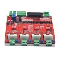 LV8727 CNC Four Axis 4 Axis Stepper Motor Driver Controller Board w/ DB25 Parallel Cable for MACH3 KCAM4