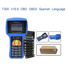 T300+ Key Programmer V17.8 Version T-CODE Key SBB Transponder Key Auto Diagnostic Tool Blue Spanish