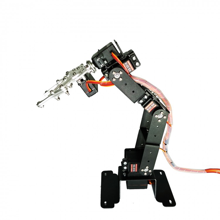 6DOF Mechanical Robot Arm Clamp Claw Mount w/ MG996R Servos f/ Arduino Raspberry 