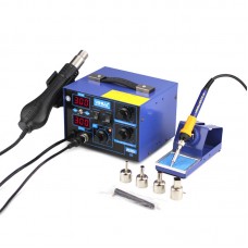 YIHUA 862D+ 2 in 1 Rework Station 650W SMD Rework Station Hot Air Gun Welding Silicone Wire  