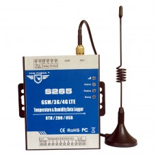 S265 GSM SMS GPRS Remote Control SMS 4G Temperature Humidity Monitoring Data Logger Alarm System