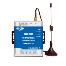 S266 GSM SMS GPRS Remote Control SMS 4G Temperature Humidity Monitoring Data Logger Alarm System