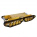 TS500 Tracked Shock Absorption Tank Plastic Chassis Intelligent Car 4 Driver 37 Motor Robot Gold Silver 150rpm  