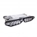 TS500 Tracked Shock Absorption Tank Plastic Chassis Intelligent Car 4 Driver 37 Motor Robot Gold Silver 150rpm  