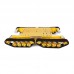 TS500 Tracked Shock Absorption Tank Plastic Chassis Intelligent Car 4 Driver 37 Motor Robot Gold Silver 150rpm  