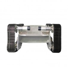 T700 Tank Load Bearing Wheel Chassis Car 37 Motor Aluminium Alloy Robot Double Bottom Plate Black