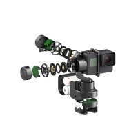 Rider-M Handheld Gimbal Stabilizer Steadicam APP Smart Tracking for Sports Cameras & HERO5