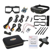 SKY02S V+5.8G Video Glasses 48 Channel Dual Receiver Image HDMI FPV GOGGLE Aeromodel Set