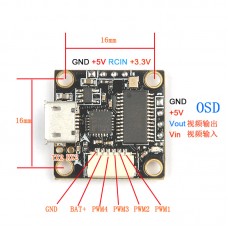 Super_S F3 Flight Control Board Integrated OSD Brushless ESC Built-in 5V BEC Omnibus_S