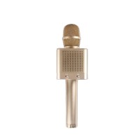 MicGeek Q10S Wireless Microphone Bluetooth KTV Portable Handheld For Android Ios Golden Color
