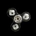 Cristal Handspinner Decompression Fidget Hand Spinner Gyroscope Transparent LED Rotation Toys