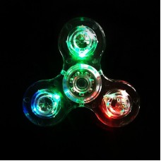 Cristal Handspinner Decompression Fidget Hand Spinner Gyroscope Transparent LED Rotation Toys