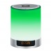  LED Bluetooth Stereo Speaker Wireless Night Light Subwoofer Alarm Clock Mini HiFi 