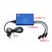 YXC06 Battery Charger Alloy 2PCS USB Interface 3PCS Battery Interface