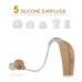 Hearing Aids Sound Voice Amplifier Rechargeable Behind The Ear EU Plug
