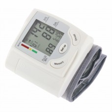 Wrist Blood Pressure Monitor Heart Beat Rate Measure Digital LCD Display