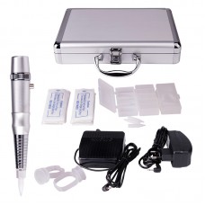 Tattoo Makeup Kit Permanent Eyebrow Machine Pen Set with Carry Case