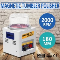 JX-185 Magnetic Tumbler 180mm Jewelry Polisher Super Finishing Machine 220V 