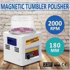 JX-185 Magnetic Tumbler 180mm Jewelry Polisher Super Finishing Machine 220V 