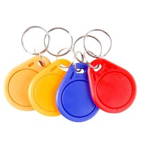 4pcs RFID IC Key Card Tags Keyfobs Token NFC TAG Keychain 125KHZ 13.56Mhz