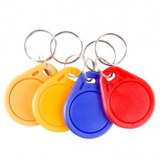 4pcs RFID IC Key Card Tags Keyfobs Token NFC TAG Keychain 125KHZ 13.56Mhz