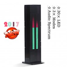 AS30 Music Spectrum VU Meter LED Digital Audio Sound Level Display Analyzer Amp