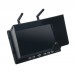 7 Inch RX-LCD5812 5.8GHz HD LCD Screen Diversity Receiver DVR Monitor 1024*600P for Multicopter FPV Photography Black