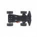 4WD RC Smart Car Metal Chassis Platform with S3003 Metal Servo & Bearing Kit Unassembled