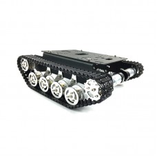 Tracked Unassembled Shock Absorption Tank Chassis Intelligent Car Robot 150rpm 9V 