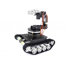 Mechnical Arm 6 DOF Gimbal+Unassembled TS100 Tracked Tank + Metal Rotation Base   