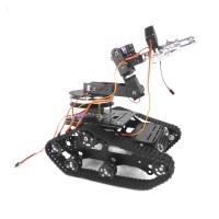 TR300 Tank Car+6 DOF Mechnical Arm CL-1 Claw + MG996R Servos with Gimbal Base 