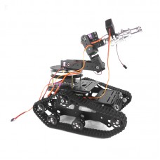 TR300 Tank Car+6 DOF Mechnical Arm CL-1 Claw + MG996R Servos with Gimbal Base 