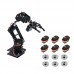 6DOF Unassembled Mechnical Arm Robot + 6PCS MG996R Analog Servo + 6PCS Metal Servo Wheel    