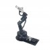 Metal Alloy 6 DOF Robot Arm Clamp Claw & Swivel Stand Mount Kit w/ 6pcs MG996R Servo for Arduino 