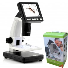 3.5" LCD 500X Desktop Digital MicroScope 5MP HD USB TV Camera Video Recorder 