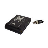 5.1 CH ACS/DTS Digital Audio Decoder Converter Fiber Coaxial SX-512B USB 2.0 Box Player for PC DVD Headphone 