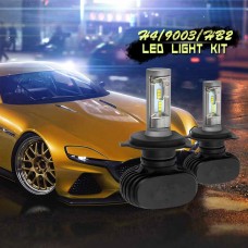 H4 9003 HB2 CSP LED Headlight Conversion Kit 600W 72000LM Hi/Lo Bulb 6500K White