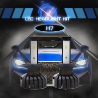 CSP Chips H7 Led Car Bulbs 6500K White 80W LED Headlight Kit 360° Beam Pattern IP65 Waterproof  