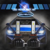 9005 HB3 H10 Headlights Bulbs CSP Chips LED Car Fog Lamp 6000K IP65 Waterproof 80W 8000LM