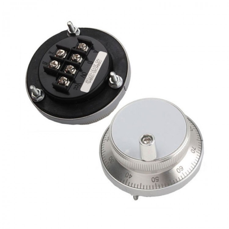 5V Eletronic Hand Wheel Pulse Encoder CNC Mill 100PPR Pulser 6 Terminal