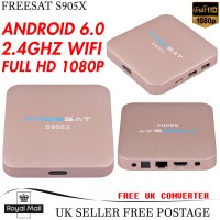 Freesat Amlogic S905X TV Box Bluetooth 2-8G Wifi HD 1080P 4K Quad Core Android 6.0