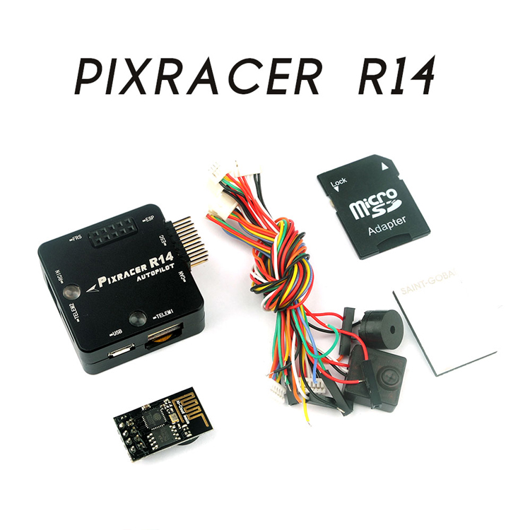 FPV Pixracer Autopilot Flight Control w// OSD//M8N GPS//915Mhz 500mw Telemetry-Red