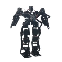 17DOF Biped Robotic Educational Robot Humanoid Robot Kit Servo Bracket Ball Bearing Black