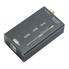 ZHILAI H2 USB DAC Decoder PC External Sound Card to 3.5 Digital Optical Coaxial Output for Audio Equipment Amplifiers Black