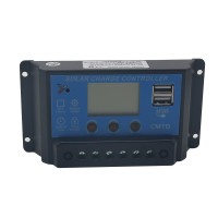 LCD Solar Charge Controller 20A 12V 24V PWM Regulator Timer and Light Control Dual USB SWC20A