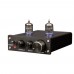 ZL M2 HIFI Digital Audio Preamp 6J1 Valve Tube Preamplifier Dual Channel Treble Bass with Power Adapter Black