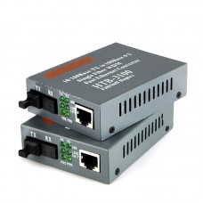 1Pair HTB-3100A/B Optical Fiber Ethernet Media Fiber Converter 25km SC 10/100M