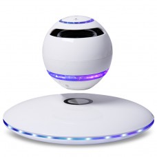 Wireless Speaker Bluetooth Floating Magnetic Levitating Speaker LED for Christmas Gift Colorful White Black 